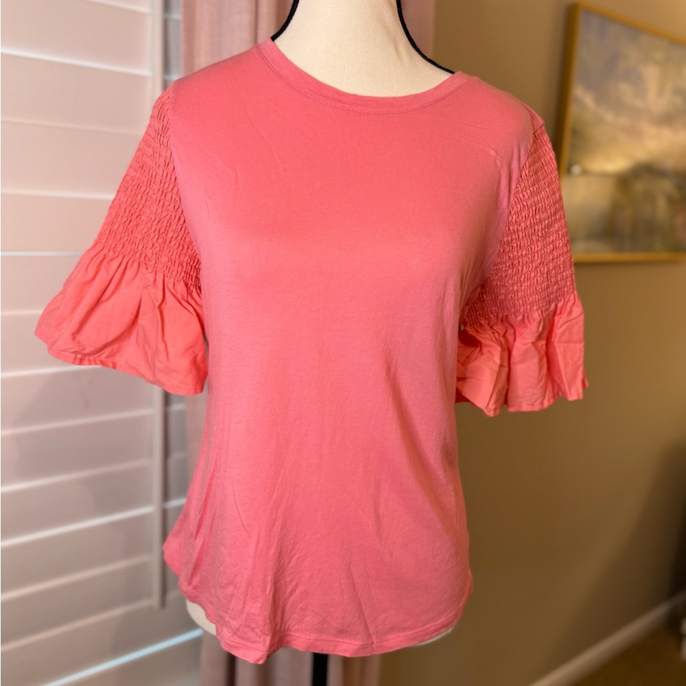 14th & Union cotton tee in peach size small